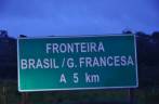 Chegando perto da fronteira! (na viagem entre Macapá e Oiapoque - AP)